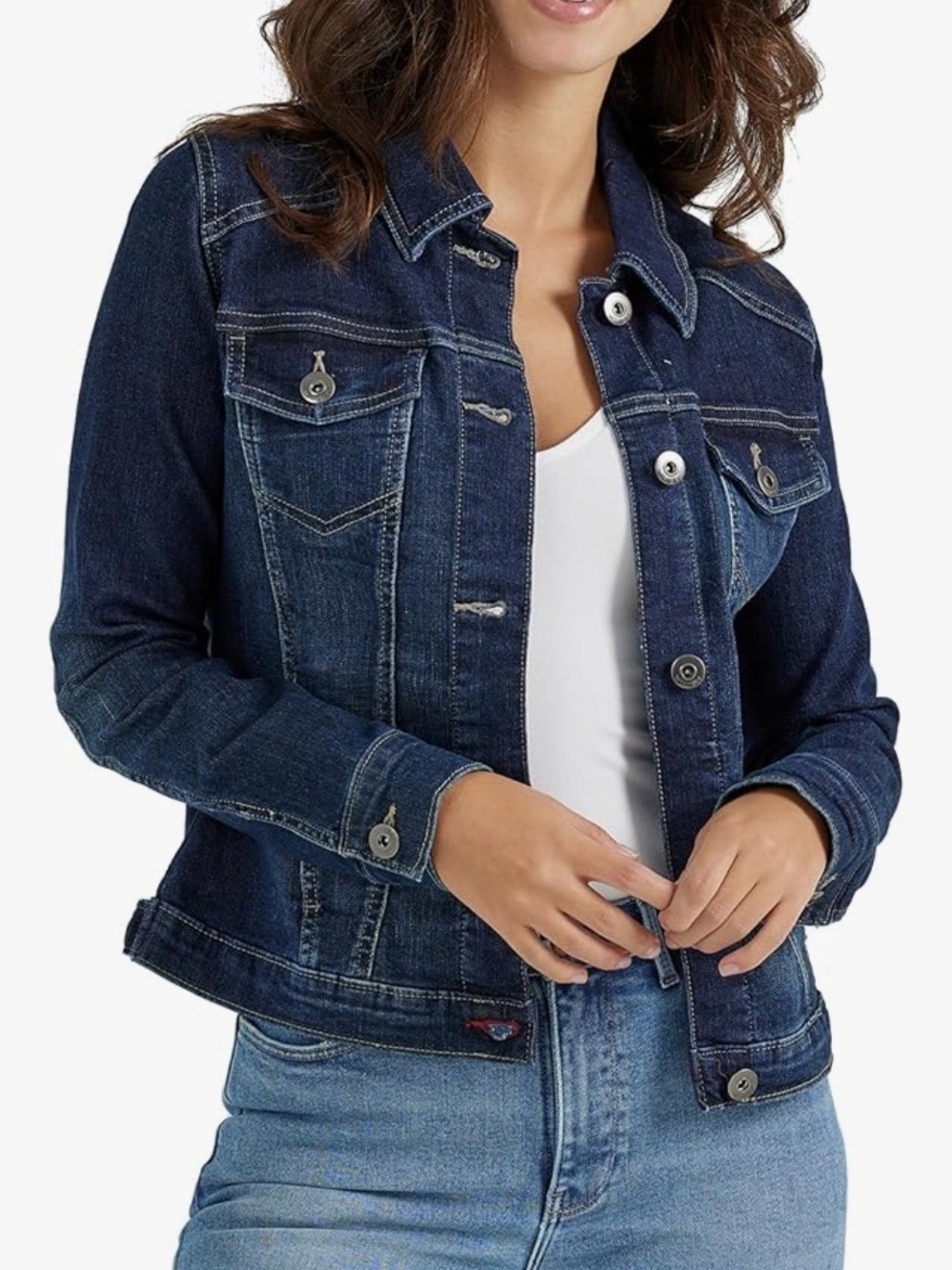 Wrangler Classic Dark Blue Denim Jacket for Women